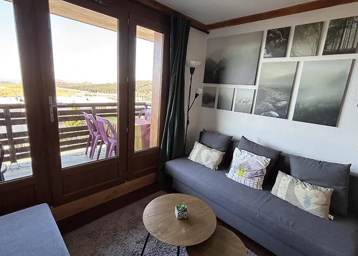 Lama-Gîte-des-Puys T3 Lamadalet, vue sud, terrasse, parking privé