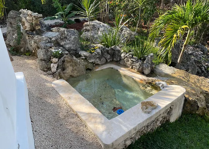 Hot Tub in Room Cenote Escondido Villas Y Camping