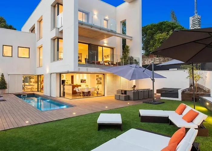 Villa Sunset Barcelona Diseno Vista Impresionante Alta Capacidad Para Disfrutar En Familia Y Amigos