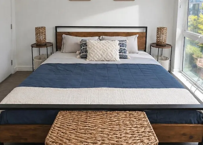 King Bed Spacious Apartment Gym Rooftop Free Parking