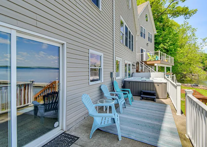 Waterfront Seneca Lake House: Fire Pit + Boat Dock