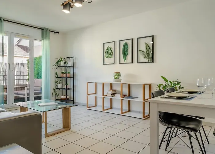 Le Jardin de l'Atrium - Appartement moderne proche de Genève et Palexpo