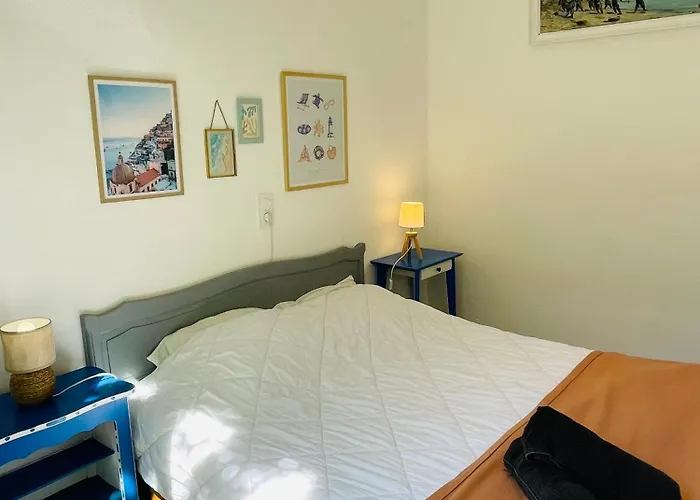Belle maison avec jardin à 1mn de la plage