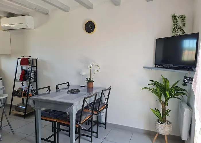 appart cosy avec son exterieur chaleureux,piscine et parking prive