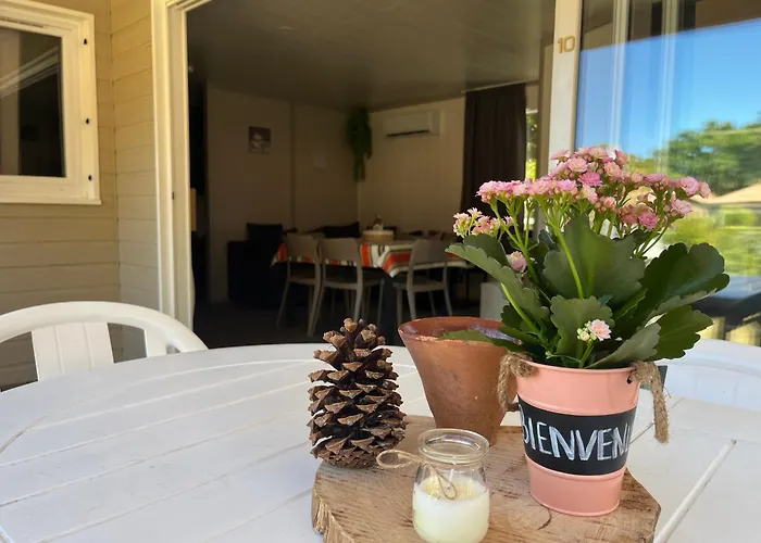 CHALET chaleureux tout confort dans domaine avec Piscine au cœur des Landes bord de Lac avec plage aménagée