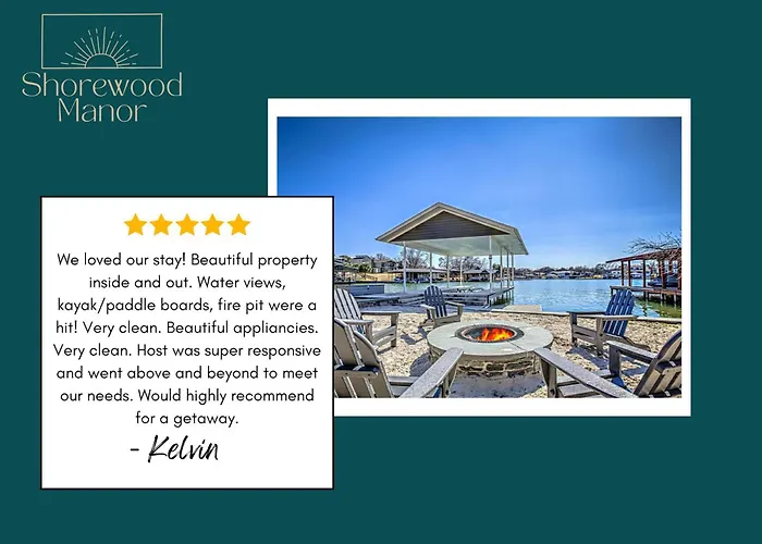 Lakefront Family Home For 12 W Picturesque Views & Patio