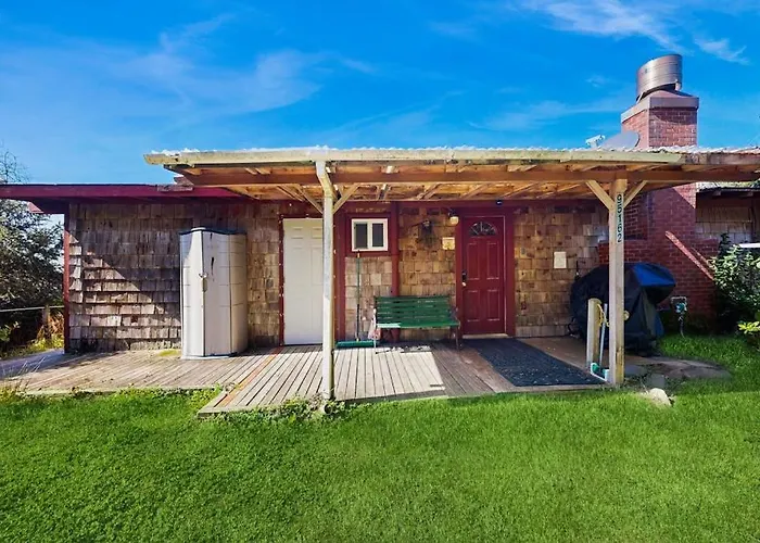 Dog-Friendly Oceanfront Cabin In The Trees With Gorgeous Views