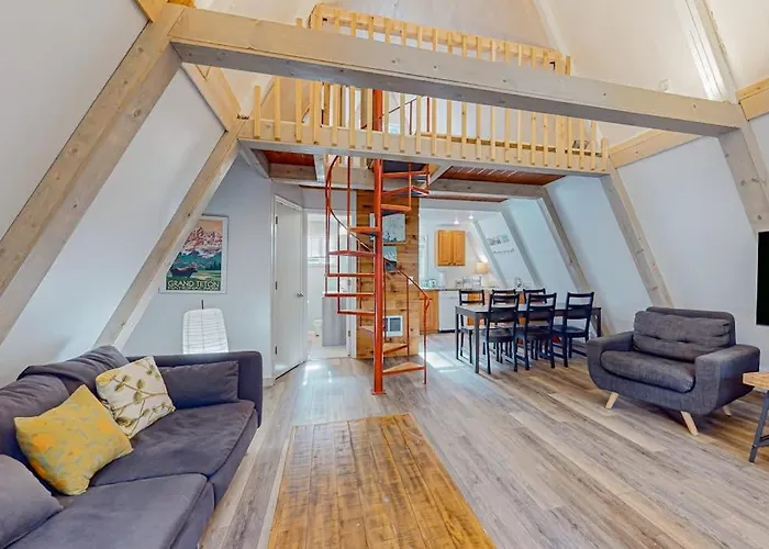 Dog-Friendly A-Frame Near The River With Game Room Firepit Wood Stove & Grill