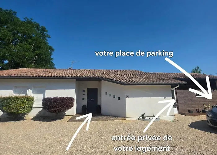 Maison cosy avec grande terrasse privative