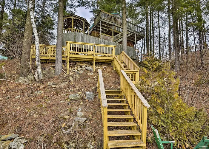 Lakefront Harrisville Cabin W/ Dock & Decks!