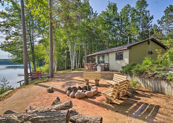 Lakefront Cabin W/ Private Dock & Beach!